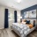 furnished bedroom with window
